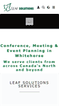 Mobile Screenshot of leafsolutions.ca