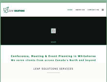 Tablet Screenshot of leafsolutions.ca